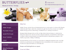 Tablet Screenshot of butterfliesbeautyholistic.co.uk
